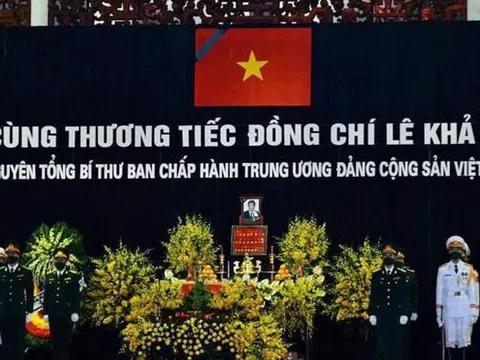 Hôm nay cử hành lễ truy điệu và an táng nguyên Tổng Bí thư Lê Khả Phiêu