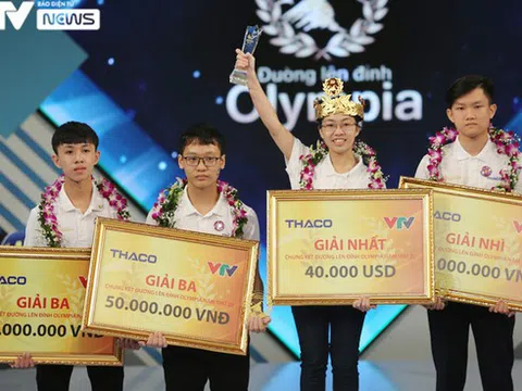 Nguyễn Thị Thu Hằng trở thành quán quân Đường lên đỉnh Olympia 2020